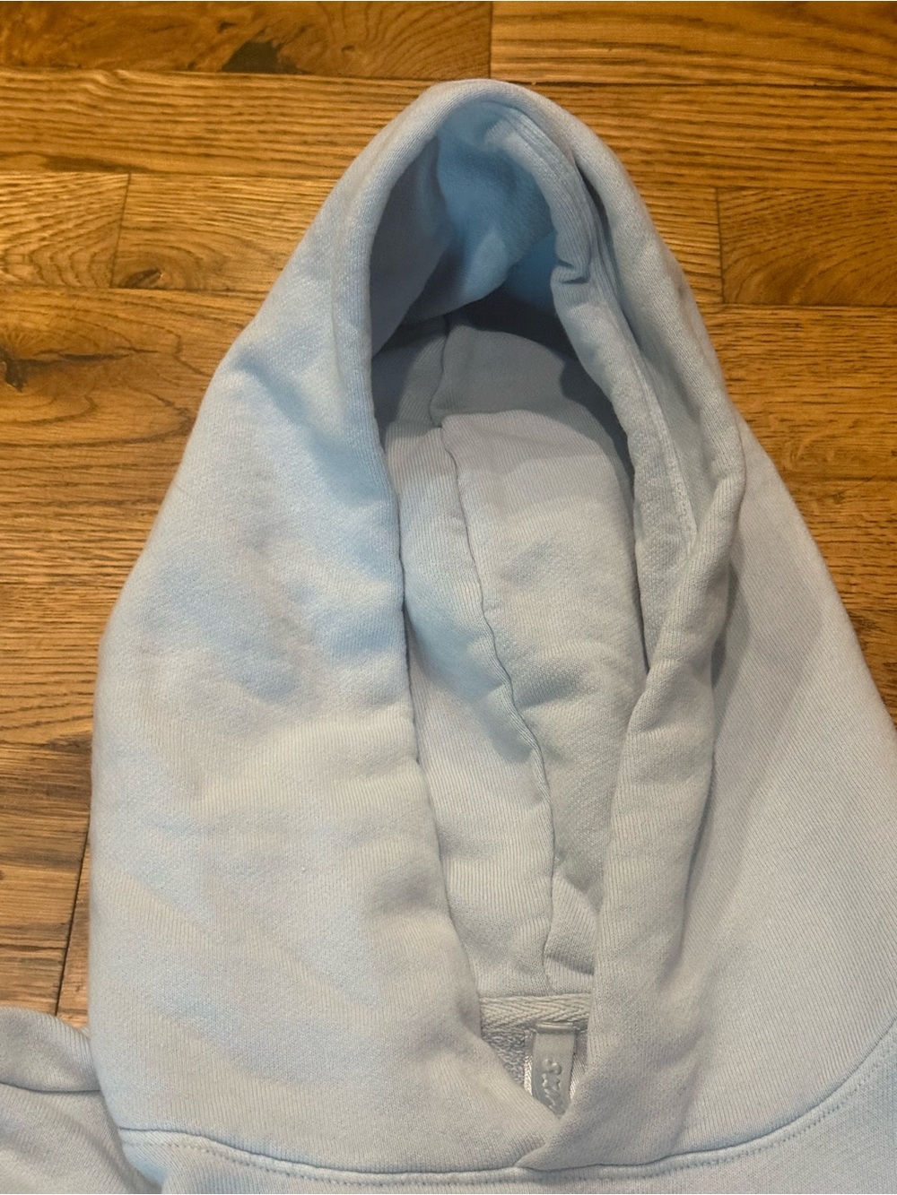 Skims. Boyfriend Fleece Lounge Hoodie. Zen Blue. Size Small. - Picture 9 of 11